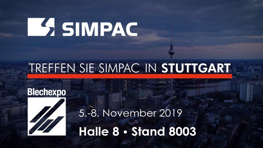 Besuchen Sie uns auf der Blechexpo in Stuttgart!