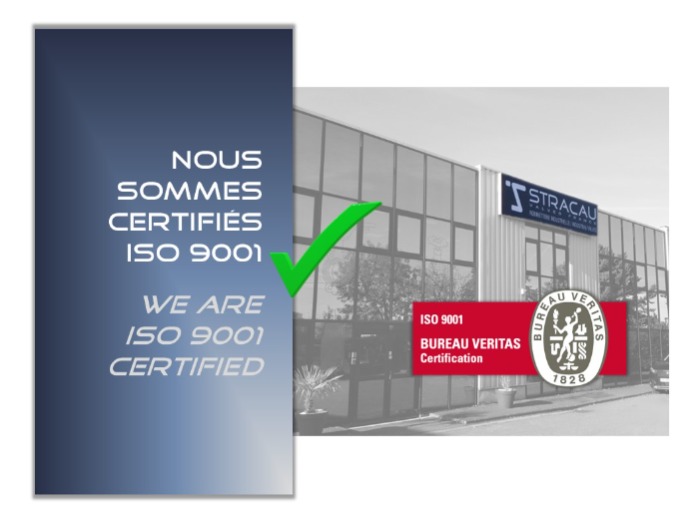 Nous sommes certifiés ISO 9001