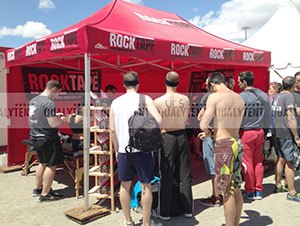 Carpa plegable personalizada para Rocktape, carpas robustas 