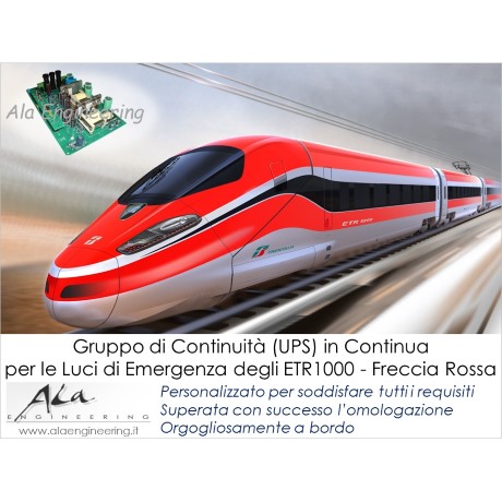 Omologazione Gruppo di Continuità in Continua per ETR 1000